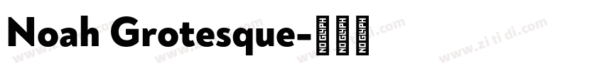 Noah Grotesque字体转换